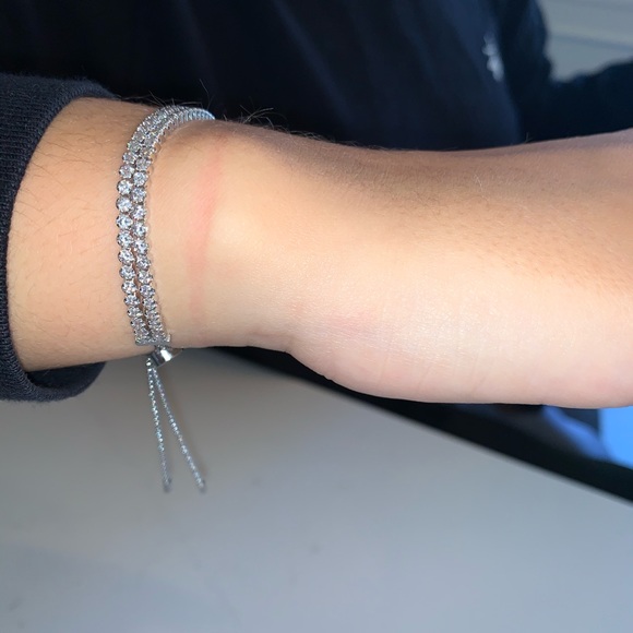 Swarovski CZ Sliding Tennis Bracelet - Picture 3 of 5